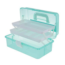 Dailymall Cassetta Portautensili A Tre Strati per Cassetta degli Attrezzi per La Casa - Verde, 315x170x145mm
