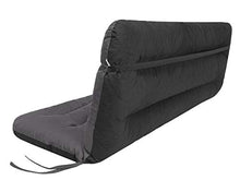 Cuscino per dondolo da giardino • Cuscino per panca da giardino • Cuscino per panca • Cuscino per seduta e schienale • Imbottitura da giardino • Larghezza seduta 180 cm • Grigio