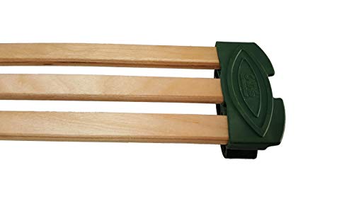 PZ 2 Coppia Listelli Curvati RINFORZATI in Legno di Faggio - Ricambio per Doga – 2,5 X 74 X 1,2 Cm - per doga con Telaio di Larghezza 80 cm