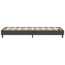 FAMIROSA Letto a Molle Grigio Scuro in Tessuto 80x200 cm-4704