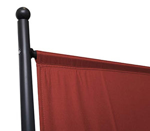 QUICK STAR 2 Pezzi Paravento da Giardino 180 x 78 cm Divisorio in Tessuto Balcone Protezione della Privacy Rosso-Arancio