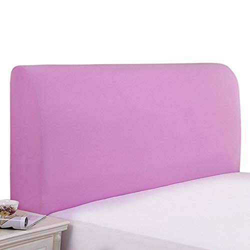 Copri-testiera Del Letto Tessuto Elastico Di Seta Del Latte Testiera Del Letto Copertura Twin Full Queen Super King Testata Del Letto Protezione Per La Schiena Decorazione,Purple-Length:170-190cm