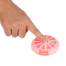 Oumefar Portapillole Rosa Chiaro Mini Contenitore per Pillole Contenitore per medicinali Facile da trasportare Contenitore per medicinali per vitamine con Motivo a Limone
