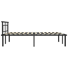 Tidyard Giroletto Nero in Metallo 140x200 cm,Facile da Montare/Costruzione in Metallo,Facile da Montare