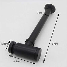 Trappola per Bottiglie Sifone Tondo in Ottone Colore Antico/Kit di Scarico Nero Vasca da Bagno per lavabo con Scarico Pop-up Orb