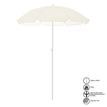 casa.pro] Ombrellone Moderno Parasole Protezione Color Crema Ø x A 140 x 164 m