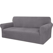 Granbest, copridivano Spesso, Elasticizzato, Elegante, Rivestimento per mobili, Antiscivolo, AntiGraffio, Tessuto Jacquard Spandex (3 posti, Grigio Chiaro)