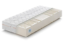 Marcapiuma, Materasso Singolo Lattice 80x190 alto 20 cm , SEVENLIFE 20 , Rigidità H2 Medio 7 zone 100% Lattice Ergonomico ,Rivestimento Silver sfoderabile Antiacaro Traspirante 100% Made in Italy