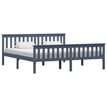 SKM Giroletto con 4 Cassetti Grigio in Massello di Pino 180x200 cm (47.25kg)