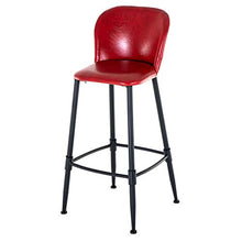 LIYANNG Sedie da Bar con Imbottitura in Pelle, Sgabelli da Bar con Schienale, capacità di 440 Libbre, per Bar, Cucina, Tempo Libero, Bar, Reception