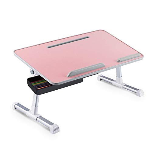 jiaju Tavoli da Picnic Tavolo Pieghevole, Portatile Pieghevole per Laptop Desk Studio Regolabile Tabella Taccuino Desktop Standing Ergonomico Mobile Mobile Lazy Lap Tray per Lettura del Letto