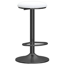 LJFYXZ Sgabelli da bar Sgabello da colazione in cucina Design moderno Sgabello alto in velluto Regolabile in altezza 65-80 cm per Cucina, bar, ristorante (Color : White)