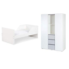 Letto trasformabile 70x140 e armadio 3 ante LittleSky di Klups Dalia - Bianco