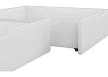 Erst-Holz Due scatole Bianche sotto Letto per i Nostri Letti a Castello 90x200 in Pino 90.10-S2W