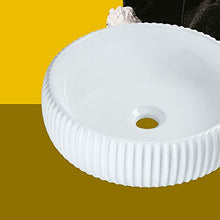 Lavabo da Appoggio Lavabo D'appoggio in Ceramica 14.4x14.4x3.9in for Adatto Bagno Hotel