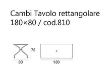 EMU Tavolo per Esterno Cambi 180 x 80 CM Art. 810 + 6 POLTRONE Ronda - Prodotti in Ferro ZINCATO E Verniciato A POLVERI - Colore Ferro Antico Fantasia 22 Prodotto Made in Italy