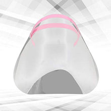 EXCEART 2 Pezzi di Plastica Trasparente per Visiera Maschera Antispruzzo a Tutta Faccia per Cucina Protettiva Copricapo per Laboratorio (Rosa)