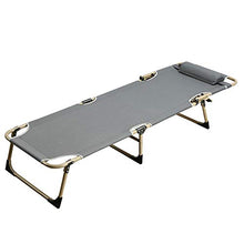 AKSHOME Sedia A Sdraio Pieghevole Singola Moda Beach Lettino da Sole Portatile Ufficio Pausa Pranzo Letto Giardino Esterno Lettino Letto Semplice Letto A Quattro Piedi-178X56X30Cm