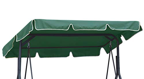 Ferocity Universale Tetto del Dondolo da Giardino Ricambio Ricambi tettuccio Tetto Dondolo Copertura Superiore baldacchino Dimensione 112 x 166 cm Verde [101]