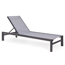 Bizzotto Lettino Skipper con Ruote - Antracite
