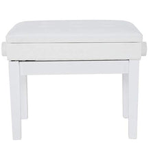 Moolo Pianello Sedia Regolabile Altezza Pianoforte Piano PU Imbottito Panchetta Sedile Singola Sgabello Sgabello Sgabello Sgabello (Bianco)