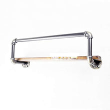 Portabottiglie modello pipeline portabottiglie da parete portabottiglie portabottiglie portabottiglie portabottiglie retrò stile industriale a parete / 80x12x15cm