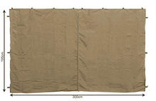 QUICK STAR 2 Pannelli Laterali con Zip 300x195cm per padiglioni 3x3m Parete Laterale Beige RAL 1001