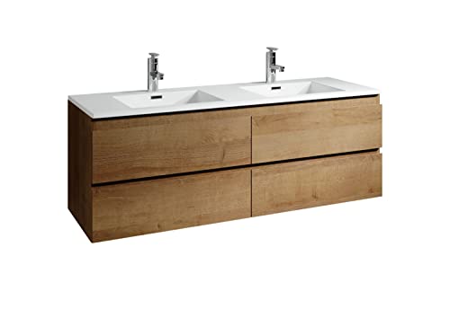 Mobili da bagno Angela 140cm Rovere - armadio mobiletto lavabo Mobili Armadietto