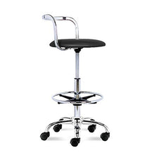 ZHJING Seggiola da Bar Tempo Libero Bar Sedie, Swivel Bar Bar Cafe Europeo Sgabello Sedile Caffetteria Bar Reception Sedia (Color : Black, Size : 63cm)
