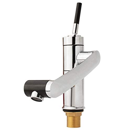 HYY-YY Rubinetto della Cucina a 360 ° Ruota Spray Montato Piattaforma Chrome Bagno lavabo Tap Cascata Rubinetto Mobili