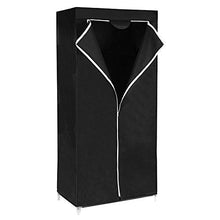 HERSIG Armadio in tessuto ropero scaffale tela vestiti Closet 160 x 75 x 50 cm /63117