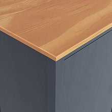 GOTOTOP Armadio a tre ante con 2 cassetti e 5 ripiani per vestiti, camera da letto, casa, dimensioni: 127 x 50 x 170 cm, colore: grigio e marrone miele