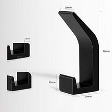 Bogeer Ganci appendiabiti Ganci per asciugamani da bagno, ganci autoadesivi, confezione da 6 ganci adesivi da parete in acciaio inossidabile per cucina, bagno, ufficio