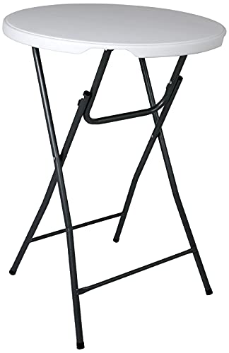Saro Barbados Party di tavolo, Metallo, Bianco, 80 x 80 x 110 cm