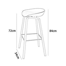 ZHJING Seggiola da Bar Sgabelli da Bar Sgabelli da Bar Sgabelli da Bar Moderni E Minimalisti Sgabelli da Bar (Color : White)