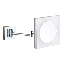 WM 8.5Inch LED Specchio Trucco, Rotazione 360° Specchio Quadrato, Montaggio A Parete Specchio Con Luci Bagno Finitura Rame Specchio-10.24