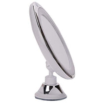 Mirror Specchio Luminoso a LED, Specchio 7X, Lente d'Ingrandimento, Specchio Ventosa, Specchio da Bagno, Specchio da Bagno unilaterale, Specchio cosmetico (Bianco Argento UV)