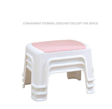 WYB Sgabello per Bambini Rosa Spesso Plastica Sgabello Basso Tavolino da caffè Sgabello Quadrato Sgabello Antiscivolo Poggiapiedi Adulto per Un Facile Impilamento Senza Occupare Spazio