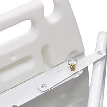 Sgabelli per Doccia e Bagno Sgabello per Doccia Panca Sedia Bianca Pieghevole Alluminio può trasportare 90 kg Antiscivolo Perfetto per Sedia da Doccia per Anziani