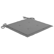 Tidyard Set di 6 Cuscini per Sedia 50x50x4 cm da Interni ed Esterno in Tessuto,Cuscino da Pavimento,Sedia Cucina da Giardino,Grigio