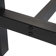 WOLTU Tavolo da Bar con 2 Sgabelli Alti Set Mobili da Bar Rettangolare Bancone per Cucina in Acciaio Legno BT30sz+BH130sz-2