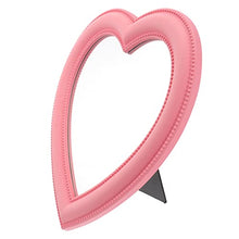 VICASKY Specchio a forma di cuore per camera da letto, trucco, specchio cosmetico su entrambi i lati, ingrandimento, specchio da parete per donne e ragazze