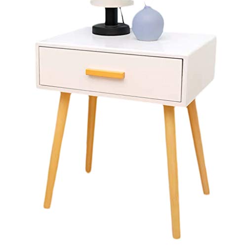 Comodino Creativo Domestica di Legno Solido Camera Mini Storage Box Camera Storage Box Studio 42X35X54cm all'Ingrosso FANJIANI (Color : White)