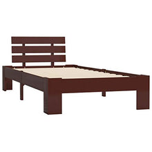 SKM Giroletto Marrone Scuro in Legno Massello di Pino 90x200 cm (18.18kg)