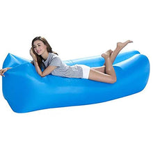 XUSHEN-HU Gonfiabile Lounger Sedia sofà Pigro Indoor/Outdoor autogonfiante Impermeabile Blow Up Couch Supporto antistrappo for Il Campeggio, Spiaggia, Parco, all'aperto, PIC-nic, Blu