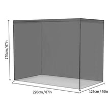 Powstro Copertura per Amaca a 3 posti, Copertura Pieghevole per Sedia a Dondolo da Giardino Impermeabile con Cerniera, Protezione per mobili da Esterno, Dimensioni Articolo: 220 * 170 * 125 cm