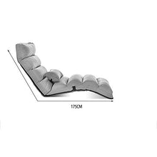 Gymqian Brisk Lazy Couch Poltrona pieghevole per letto singolo Balcone Finestra Chaise longue HKO/Lago Blu / 175cm