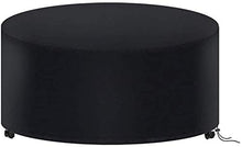 Copritavolo Tavolo da Esterno Rotondo Copri Tavolo da Giardino, Telo Copri Tavolo per Esterno Impermeabile, Anti-UV, Oxford 420D Resistente (Ø128 x 71CM)