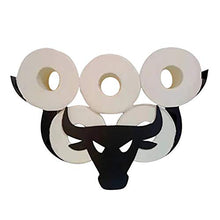Porta rotolo di carta igienica a forma di animale, in metallo da parete, fino a 5 rotoli di carta, design decorativo con gufo di pecora, decorazione per interni e bagno