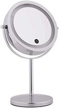 LBWARMB Trucco Specchio con luci Specchio per Il Trucco LED-LED a LED Doppia Lati 1x / 10x Specchio cosmetico 7 Potente Rotazione a 360 Gradi con specchi per Il comò da Bagno